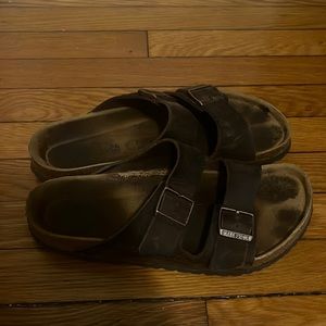 Brown leather Birkenstocks size 44